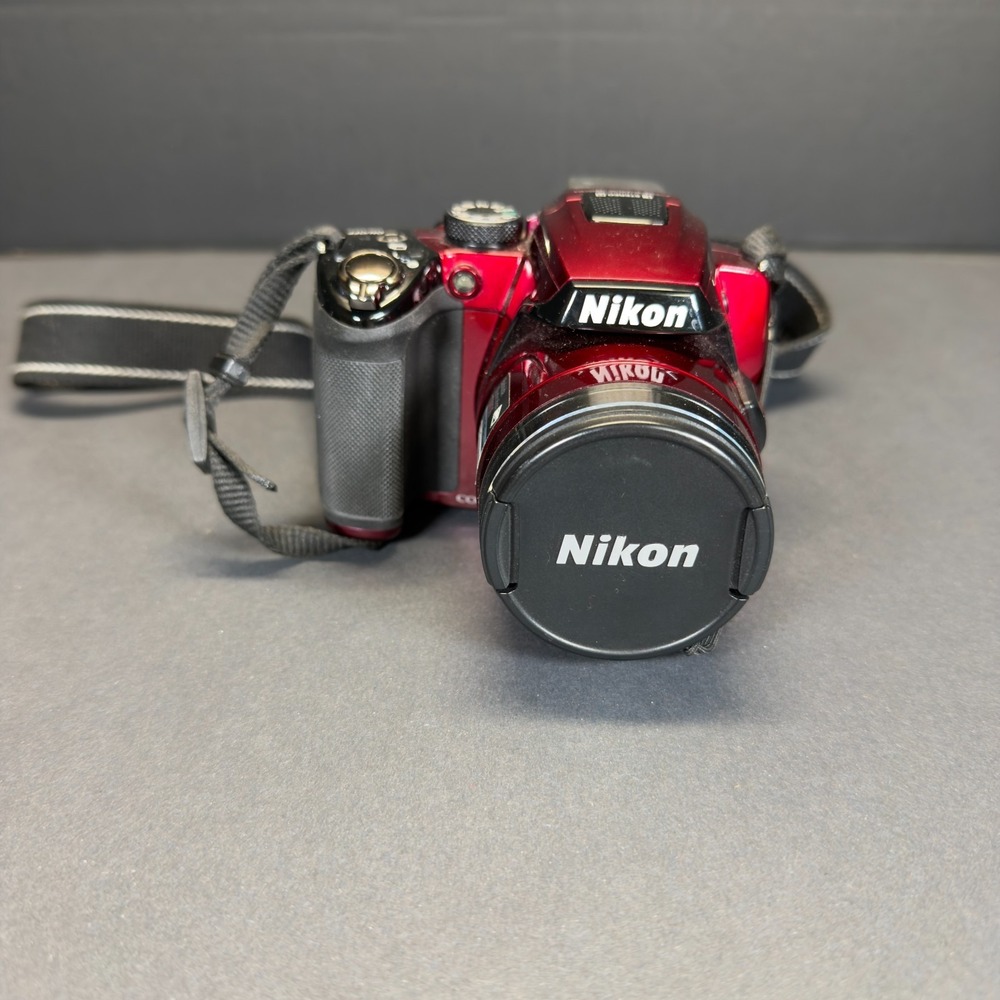 Nikon COOLPIX P500 Red Digital Camera 12.1MP 36x Zoom Tested Bundle Kit